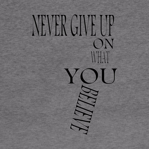 never give up by bratshirt